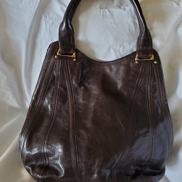 Kooba Brown Leather Designer Handbag Shoulder Bag, Vintage - Picture 2 of 13